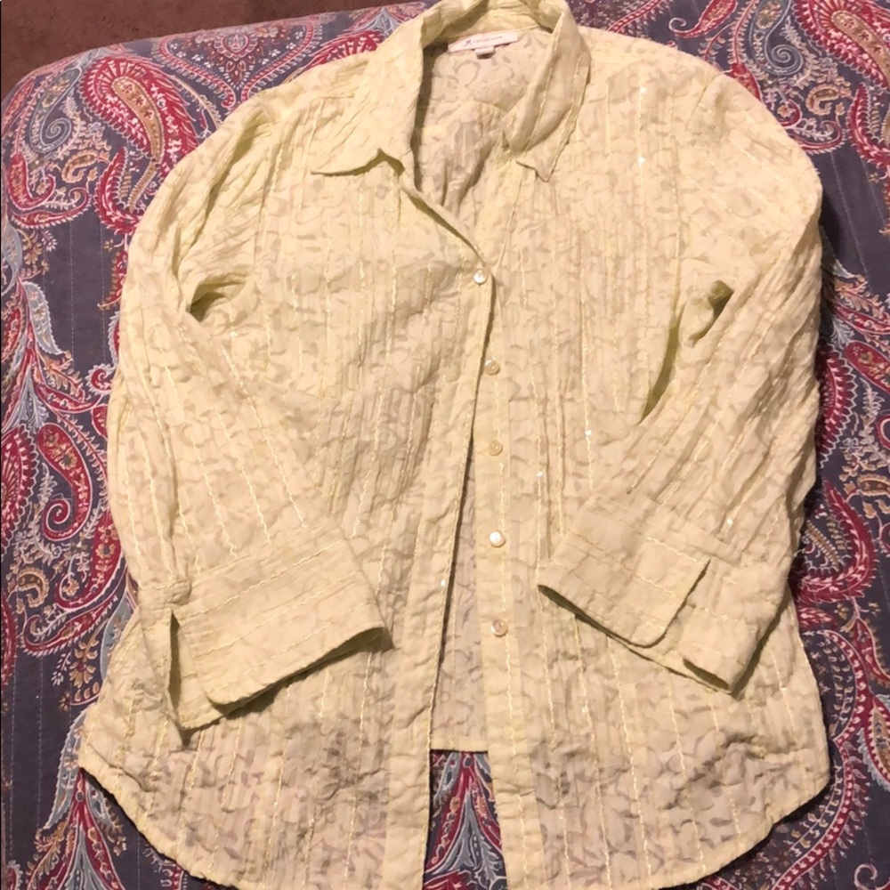 JM Collection Button Blouse